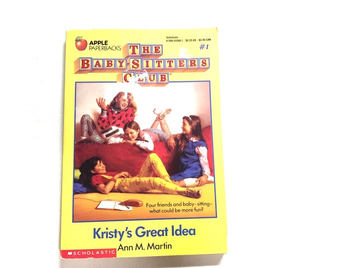 Kristy's Great Idea, Vintage The Baby-Sitter's Club paperback book, by Ann M. Martin, Book 1