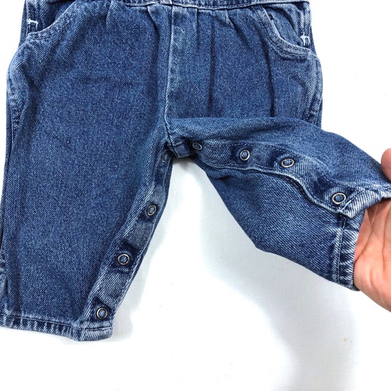 OshKosh denim overalls, Vintage girls denim overa… - image 4