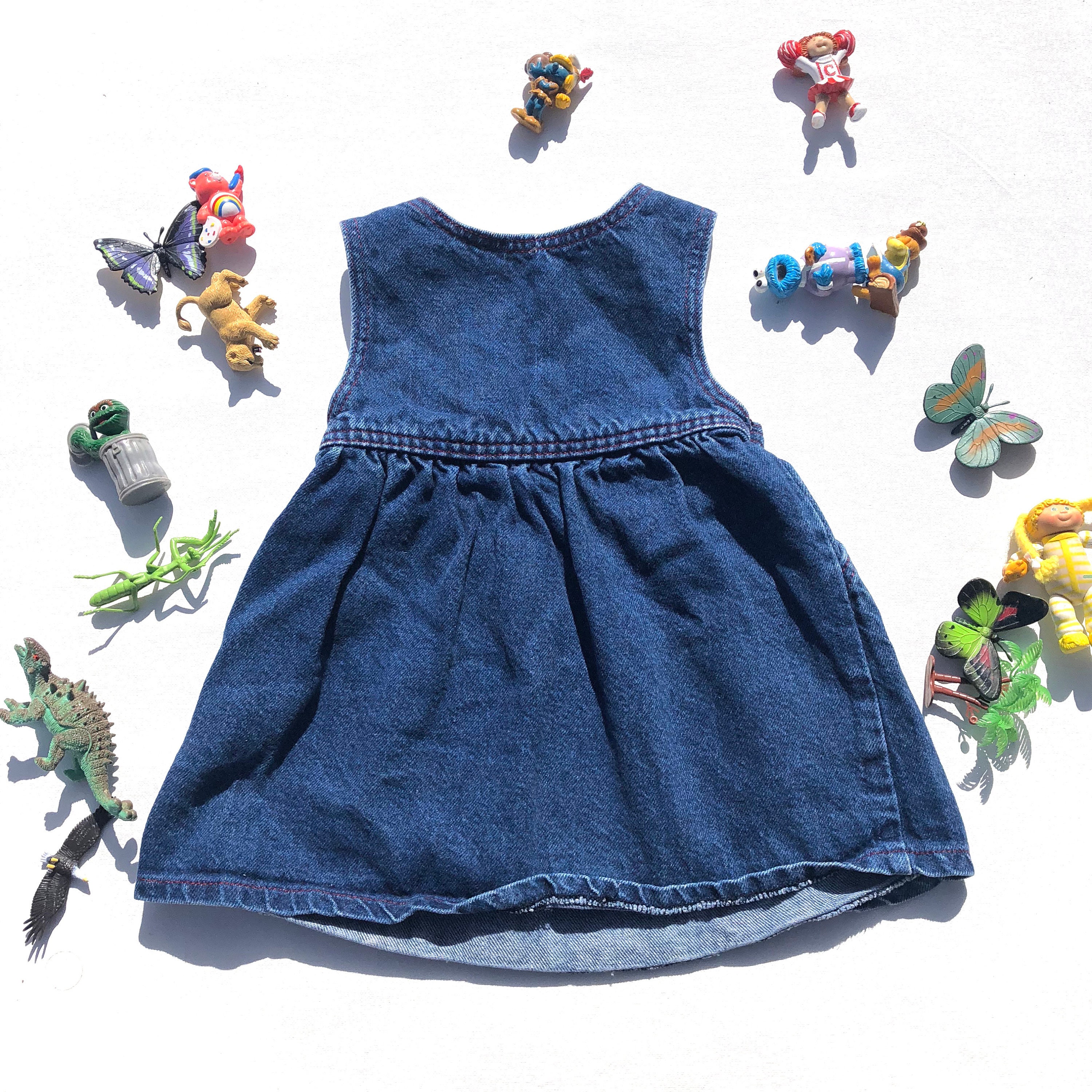 baby denim jumper dress