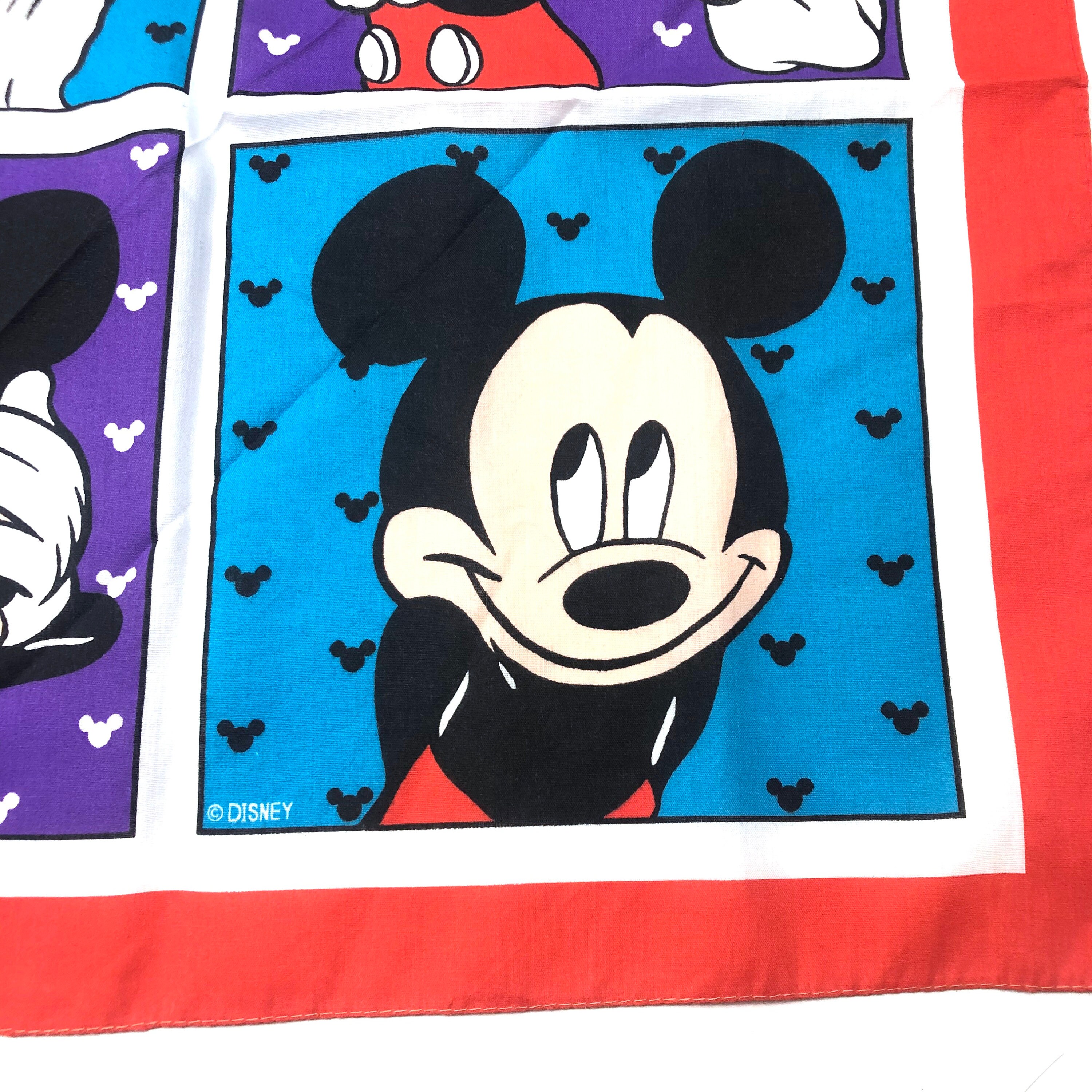 Vintage Disney Mickey Mouse Bandana Handkerchief Hav A Hank Math School Tv Movie Character Toys Fzgil Toys Hobbies