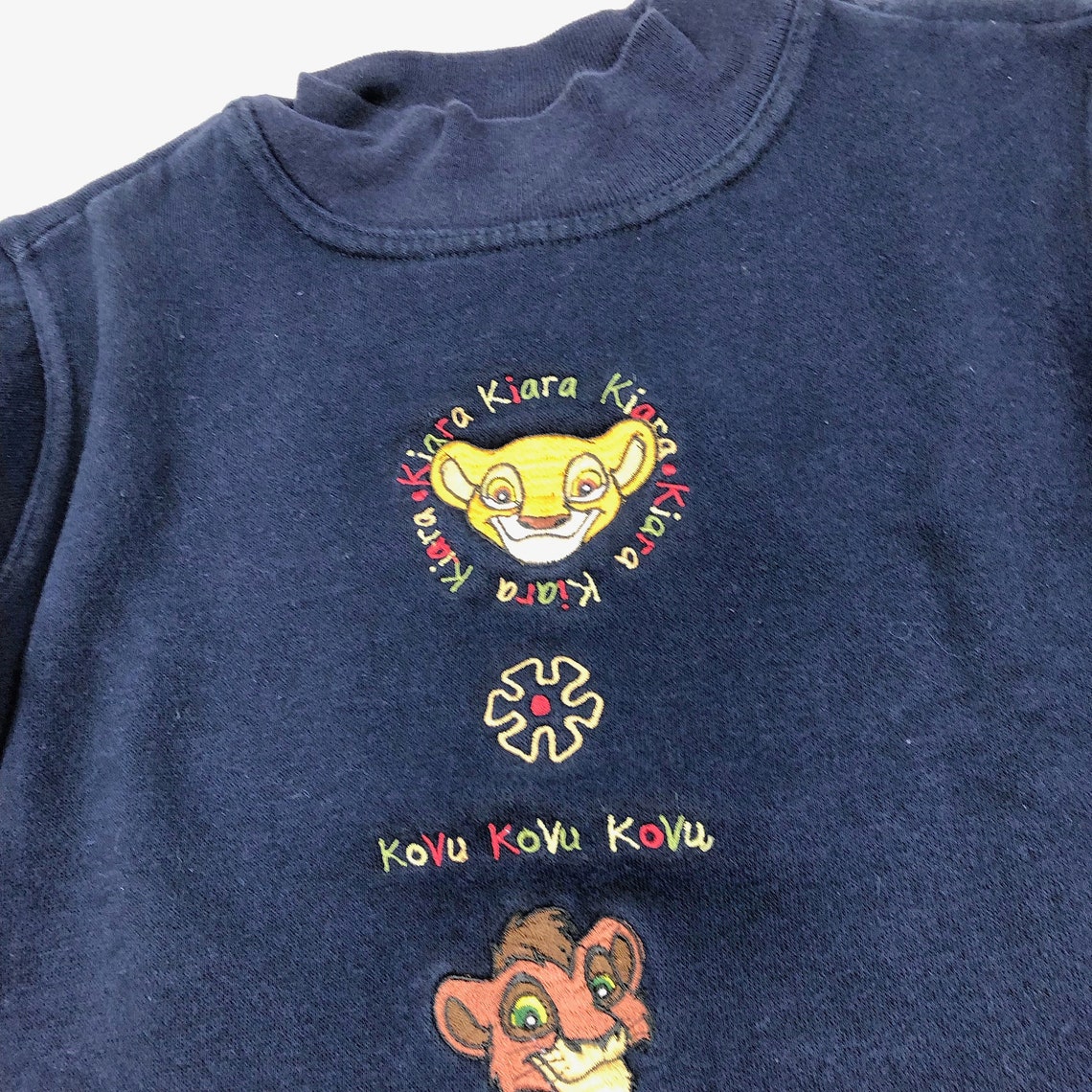 Lion King sweatshirt vintage kids crewneck Lion King Kiara Etsy