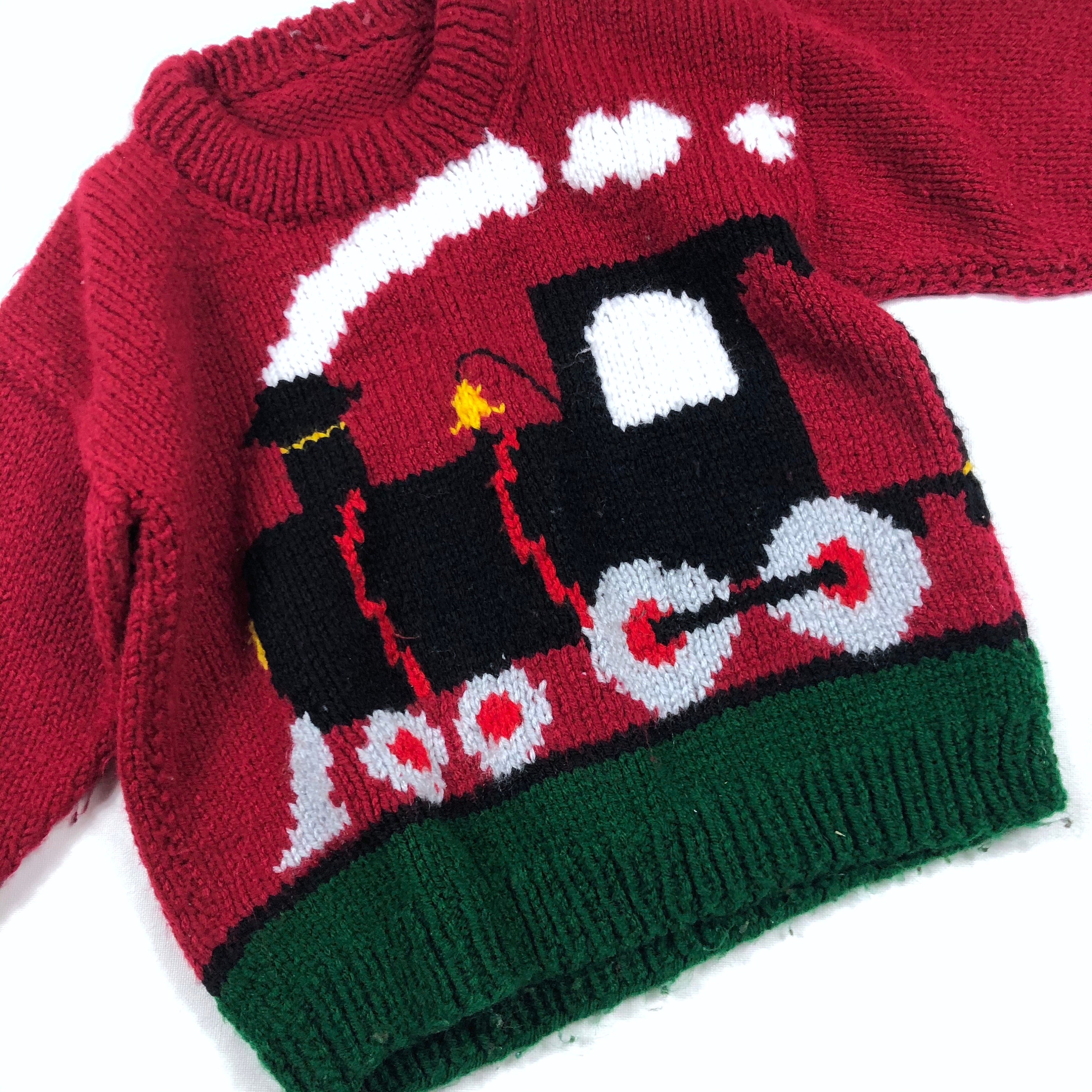 train sweater knitting pattern