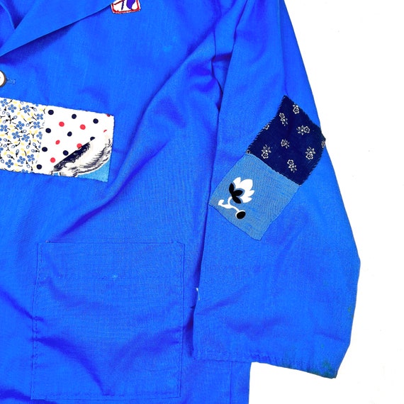 Vintage Kids smock jacket, Artist smock with patches,… Gem