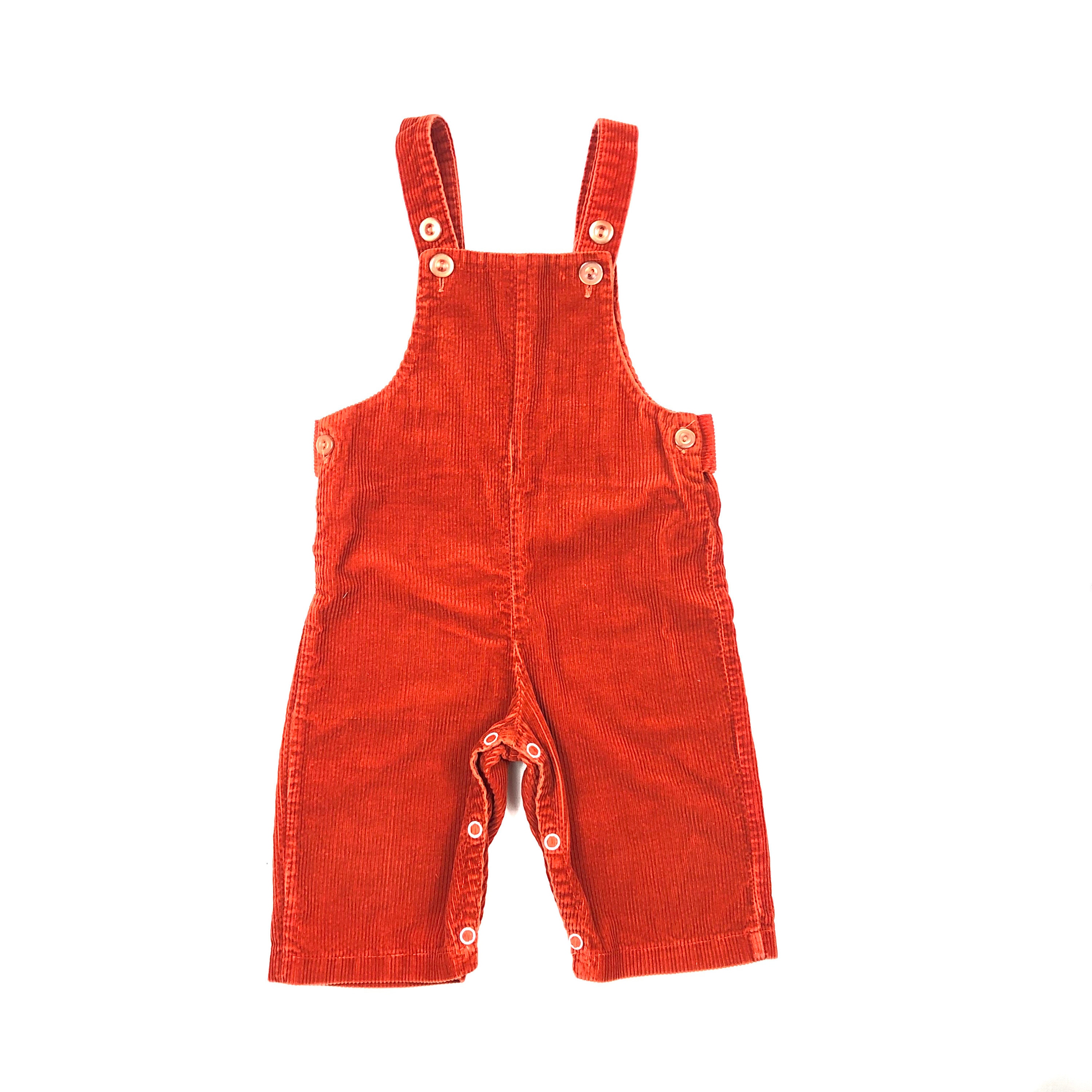 orange corduroy overalls