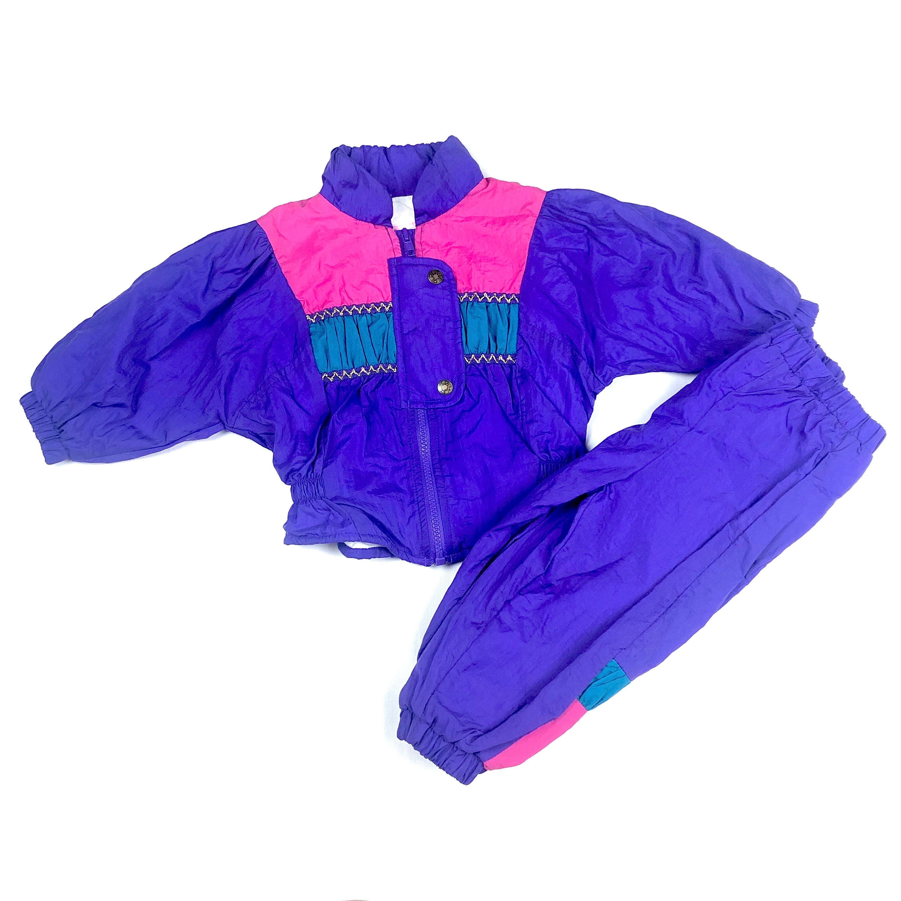 Vtg Kids Windbreaker track suit 