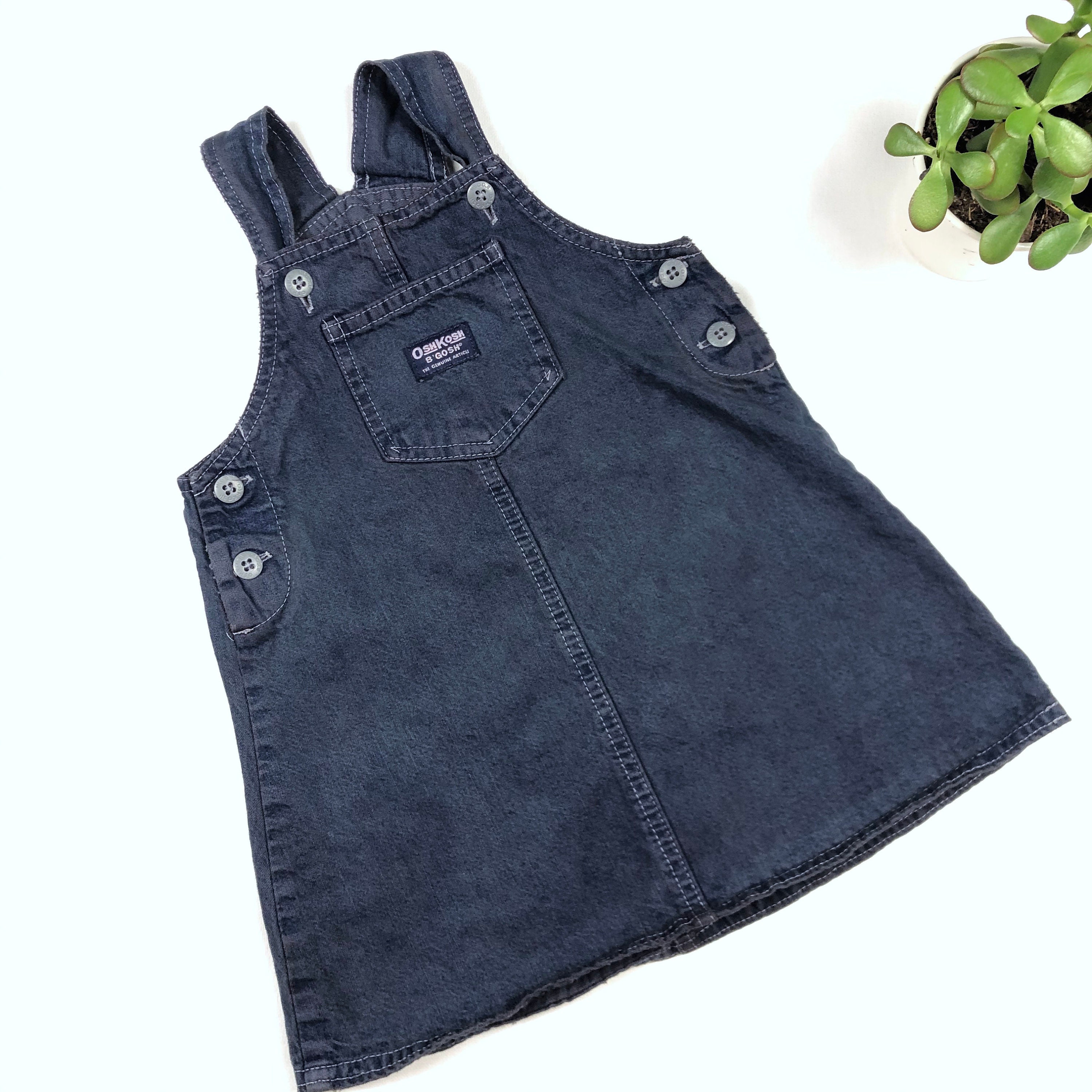 black dungaree dress kids