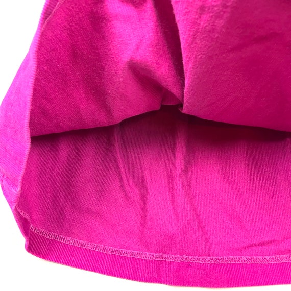 Vintage kids magenta corduroy skirt, Bright pink … - image 3