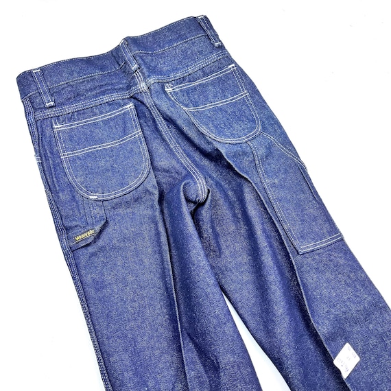 Vtg Wrangler kids carpenter utility jeans, Deadst… - image 6