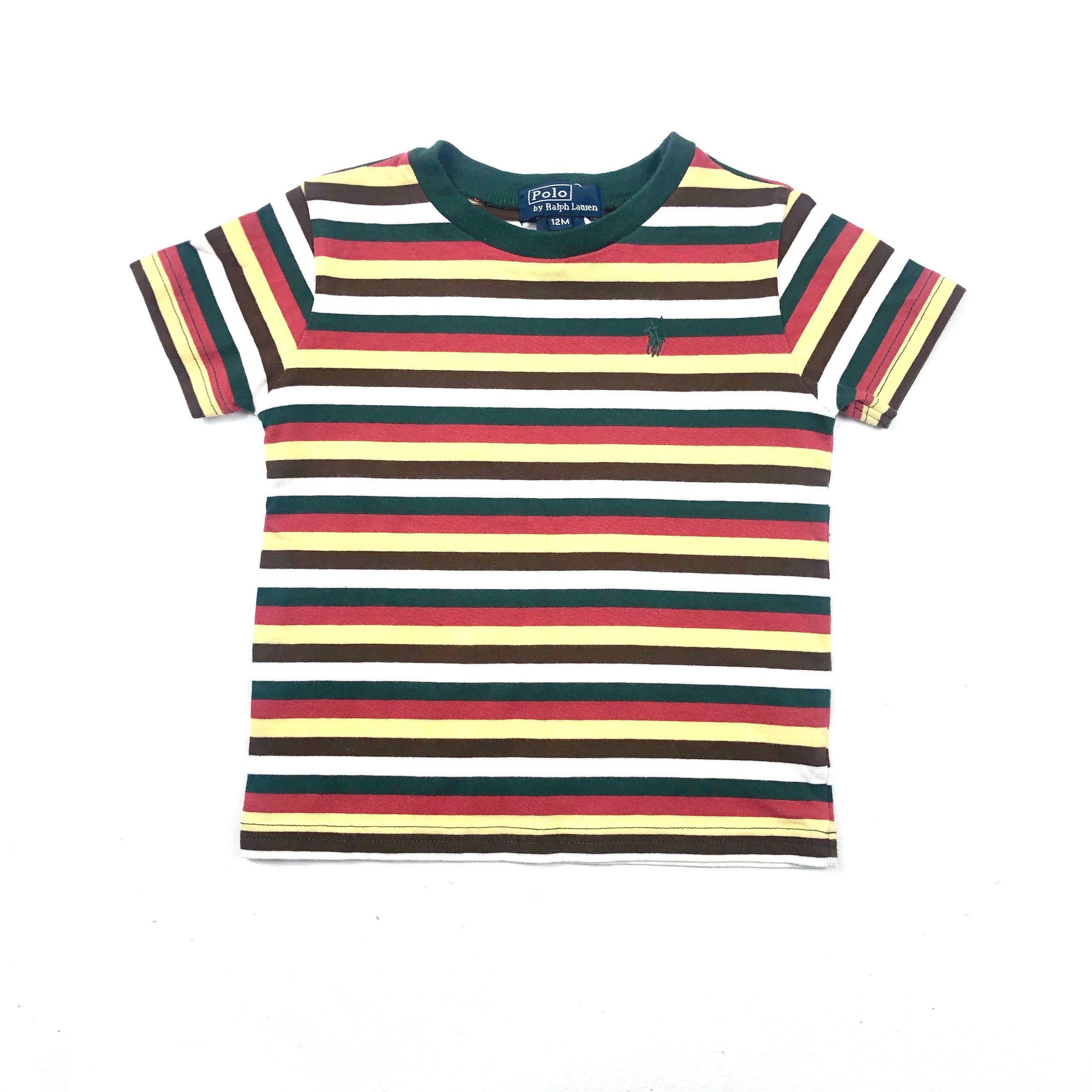 Vintage 90's Polo Ralph Lauren Striped Polo Shirt – CobbleStore Vintage