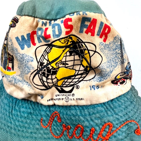 Vintage New York Worlds Fair bucket hat, Kids NY … - image 5