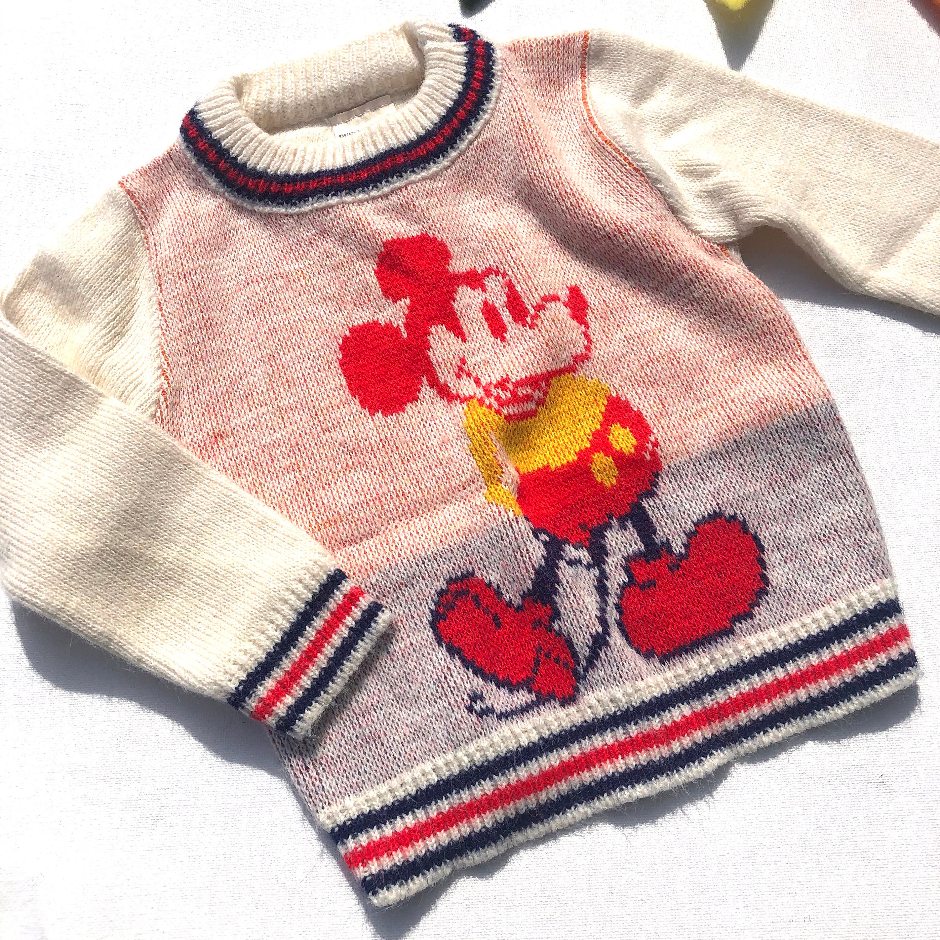 mickey mouse jumper knitting pattern