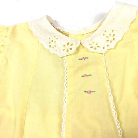 Vtg Nanette yellow dress, Nanette vintage girls d… - image 3