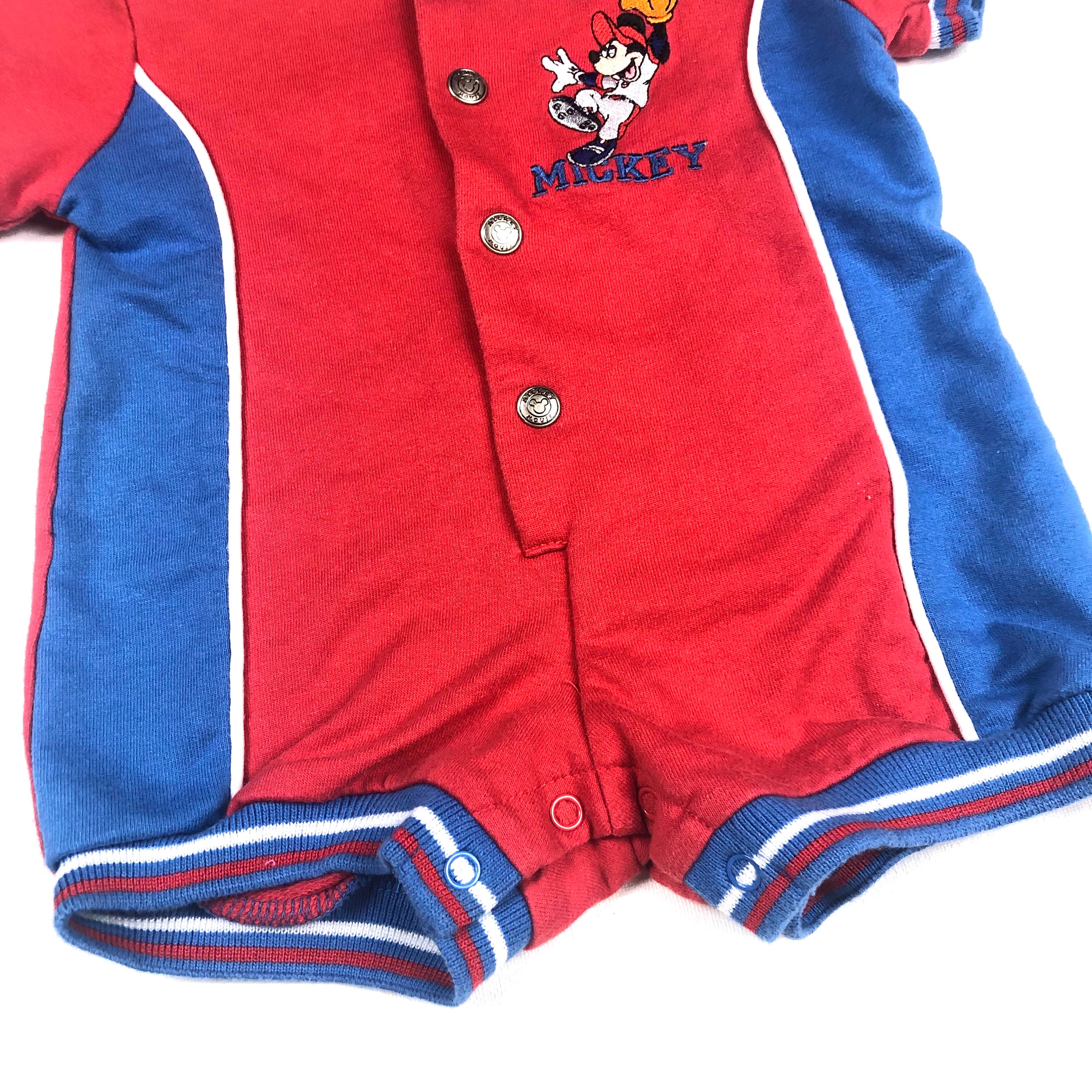 Vtg Disney's Mickey mouse baseball theme bodysuit, Mickey mouse one ...