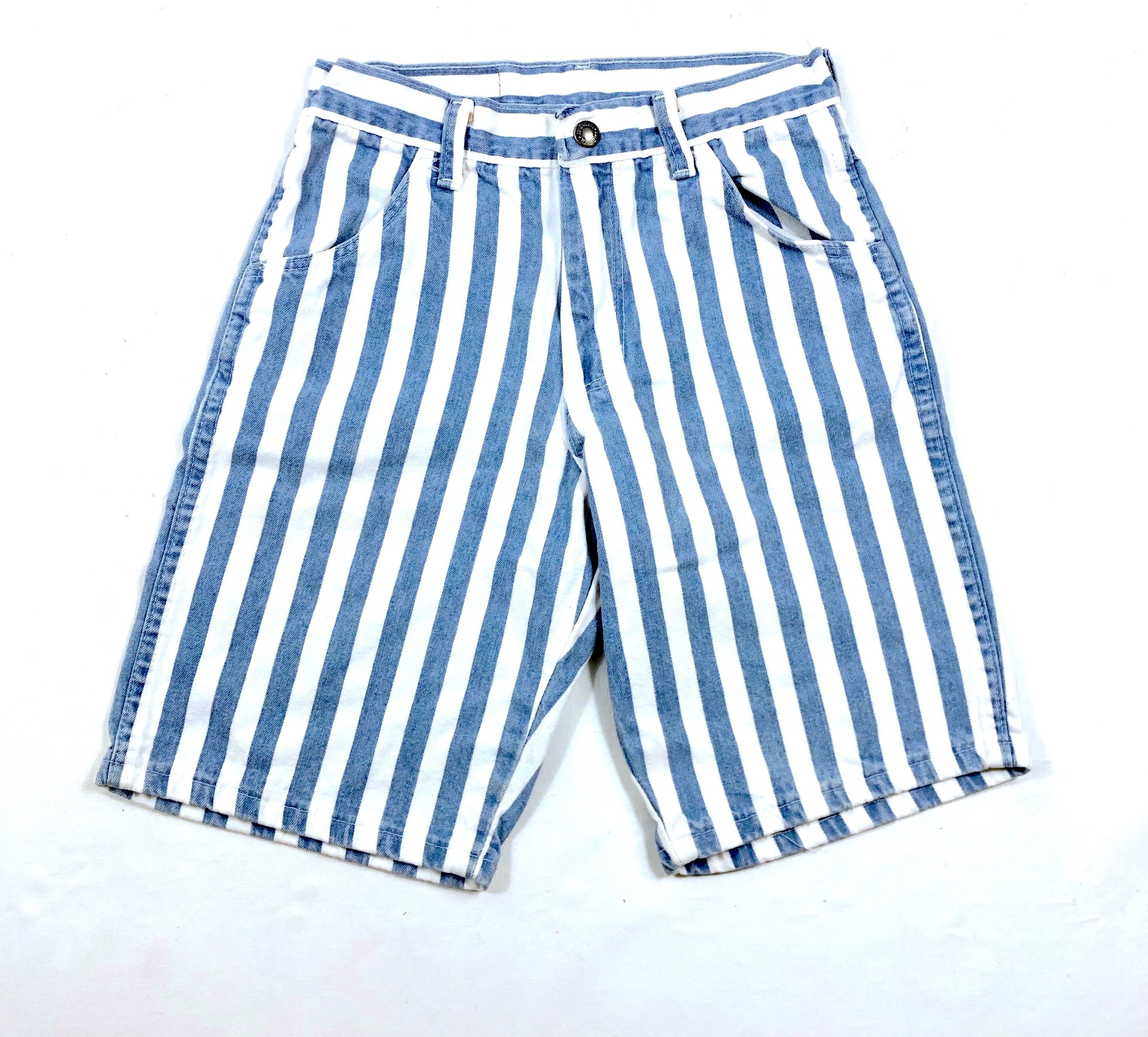 80's Wrangler denim shorts, Vintage Kids striped denim shorts, Wrangler  cotton denim stripe jean short, Size 10Y