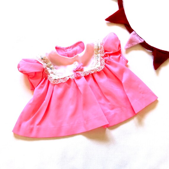 girls bright pink dress
