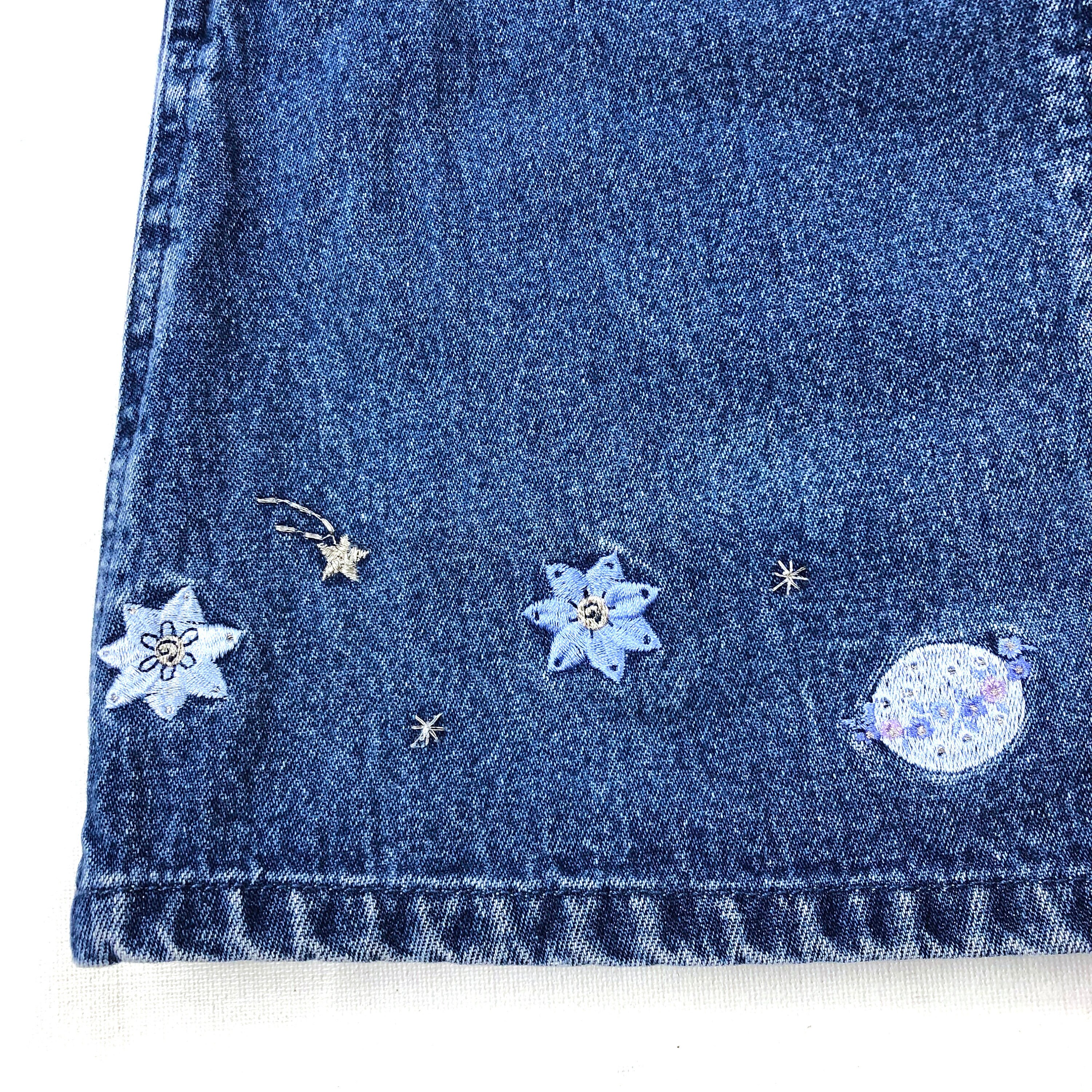 girl jumper dress denim