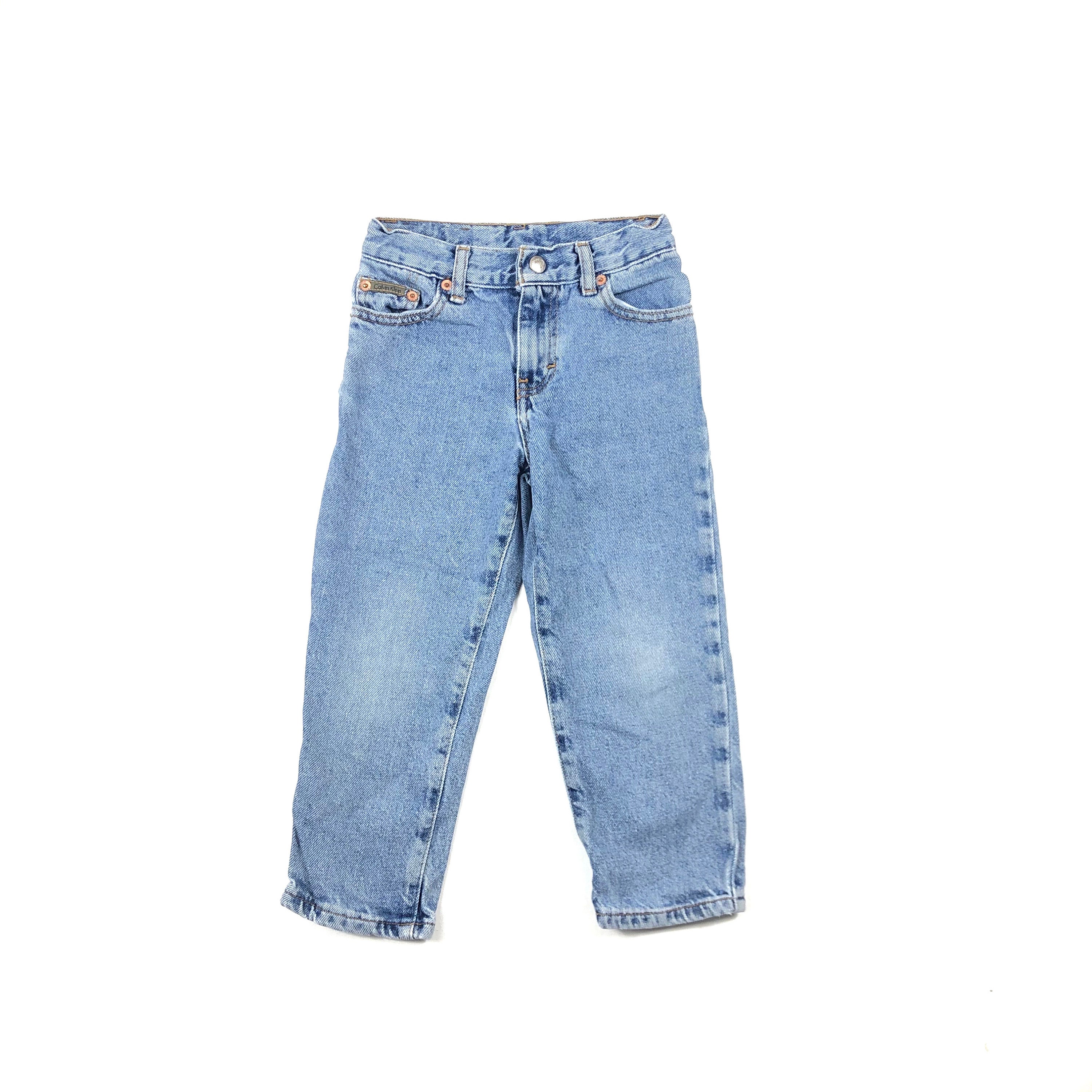 Calvin Klein easy fit jeans, Vintage hipster CK jeans, double stone wash easy fit tapered ankle, Size 4Y Calvin Klein easy fit jeans, Vintage hipster CK jeans, double stone wash easy fit tapered ankle, Size 4Y