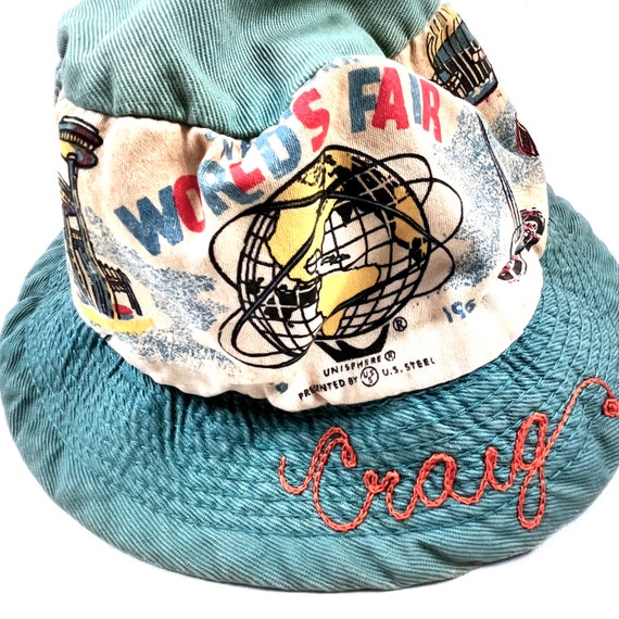 Vintage New York Worlds Fair bucket hat, Kids NY … - image 2