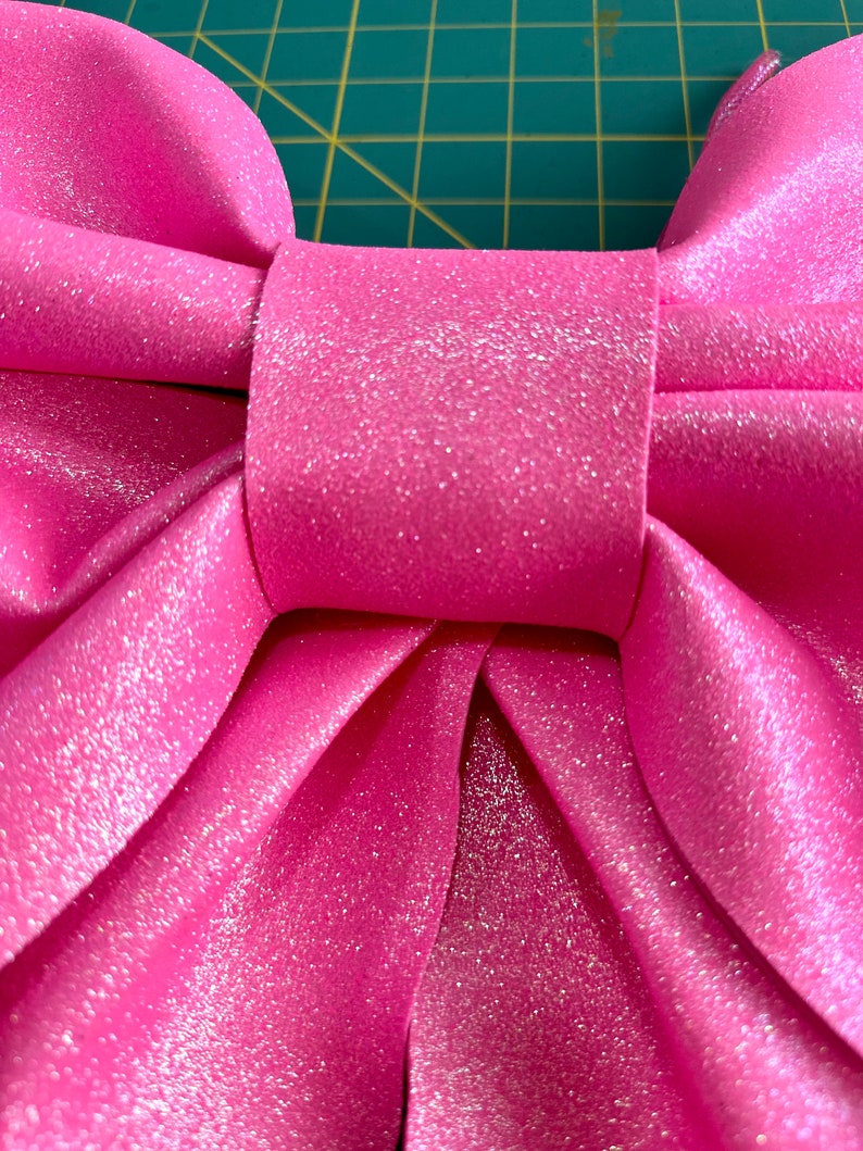 Moño Grande Rosa Brillante Para Decoración Y Manualidades - Etsy