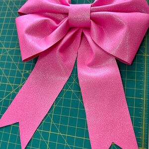 Moño Grande Rosa Brillante Para Decoración Y Manualidades - Etsy