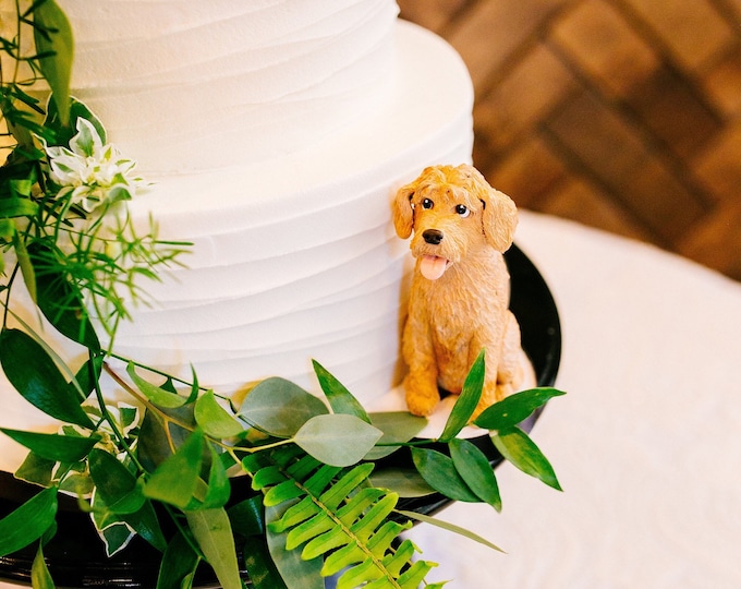 Featured listing image: Custom Pet Wedding Cake Topper (single)