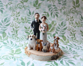 Custom Bride & Groom Wedding Cake Topper