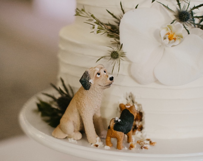 Featured listing image: Custom Pair of Pet Wedding Cake Toppers (set of 2)