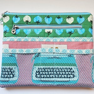 Purse Organizer, Tablet Case, Ruby Star Society Typewriters and Strawberries