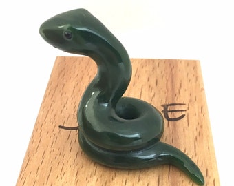 Canadian Nephrite Jade Snake - 2 Sizes