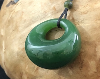 Canadian Nephrite Jade Pendant - Jade Necklace - Green Jade - Natural Jade