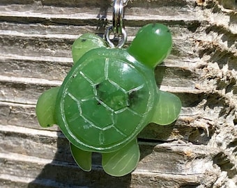 Canadian Nephrite Jade Turtle Pendant - Turtles - Green Jade - Jade Necklace