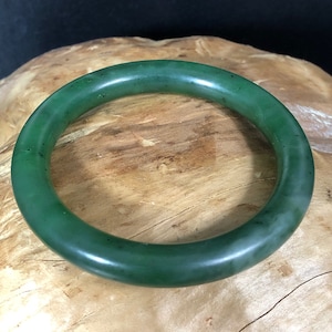 Canadian Nephrite Carving Grade Bangle -53mm, 55mm,60mm, 62mm  65mm, 70mm - Natural Jade - Bangle - SATIN FINISH