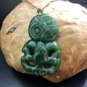 Canadian Nephrite Jade Tiki Pendant 2 Sizes Jade Necklace - Etsy