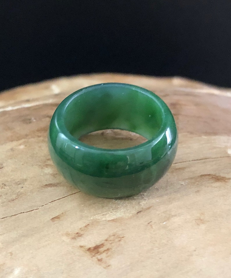 10MM Canadian Nephrite Jade Band Ring Band Natural Jade Etsy Canada