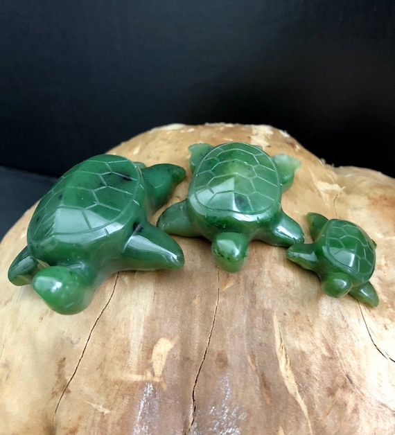 カナダ産翡翠亀 - 各種サイズ - 翡翠の置物 - 亀 - Etsy 日本