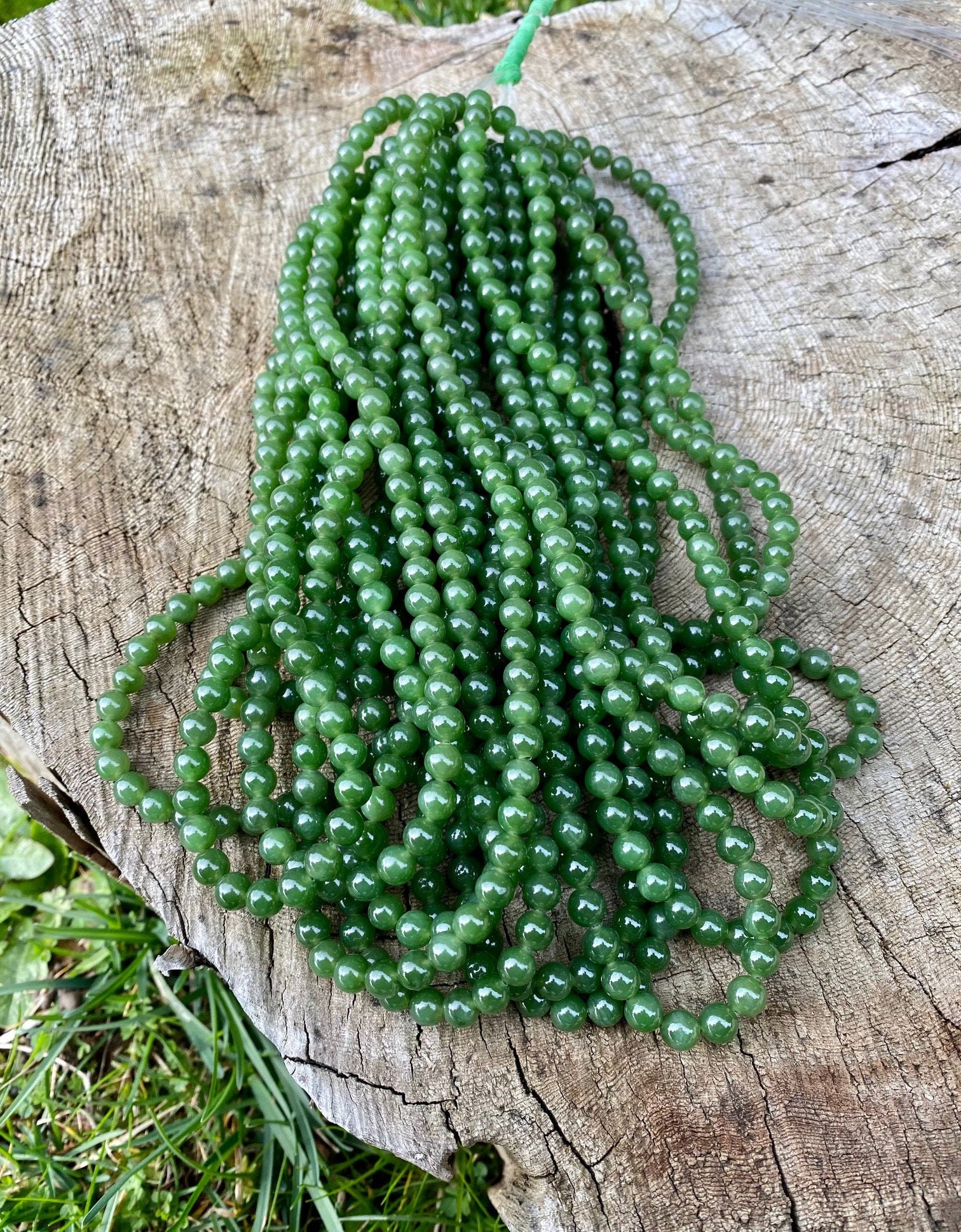Real jade beads for sale best sale