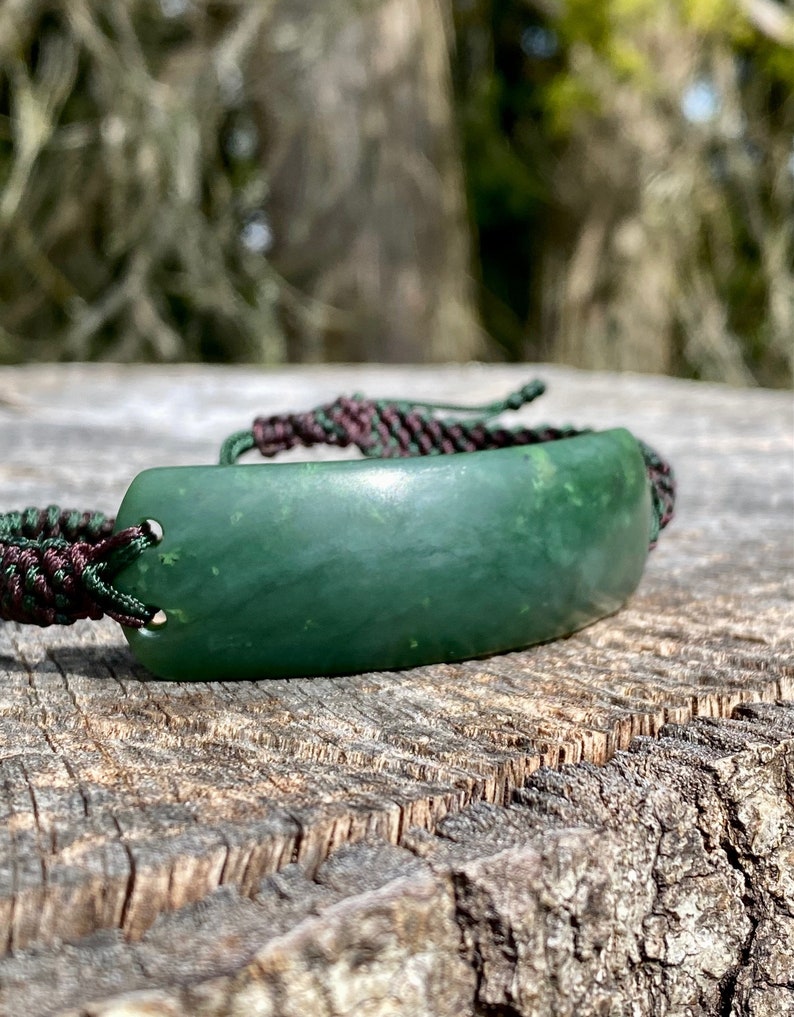 Canadian Jade Mens Matte Bracelet 1833-11w Nephrite Jade Green Jade Natural Jade image 9