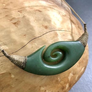 Canadian Nephrite Jade Pendant - 3378 - Green Jade - Natural Jade - Jade Necklace