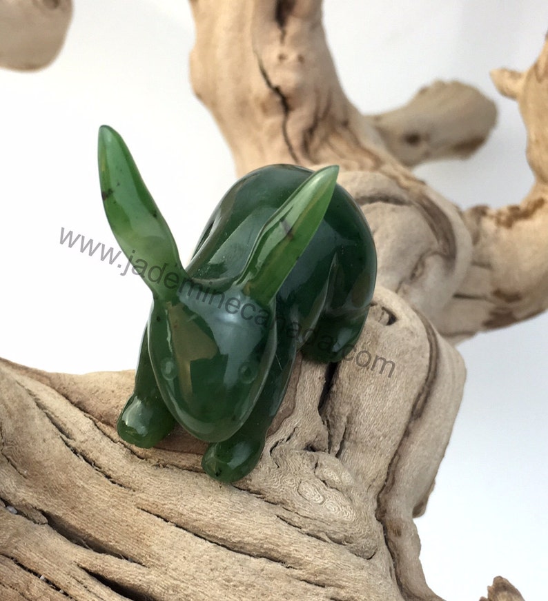 Canadian Nephrite Jade Rabbit Carving Mulitple Sizes Jade Etsy