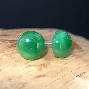Canadian Jade Stud Earrings - 6mm or 8mm