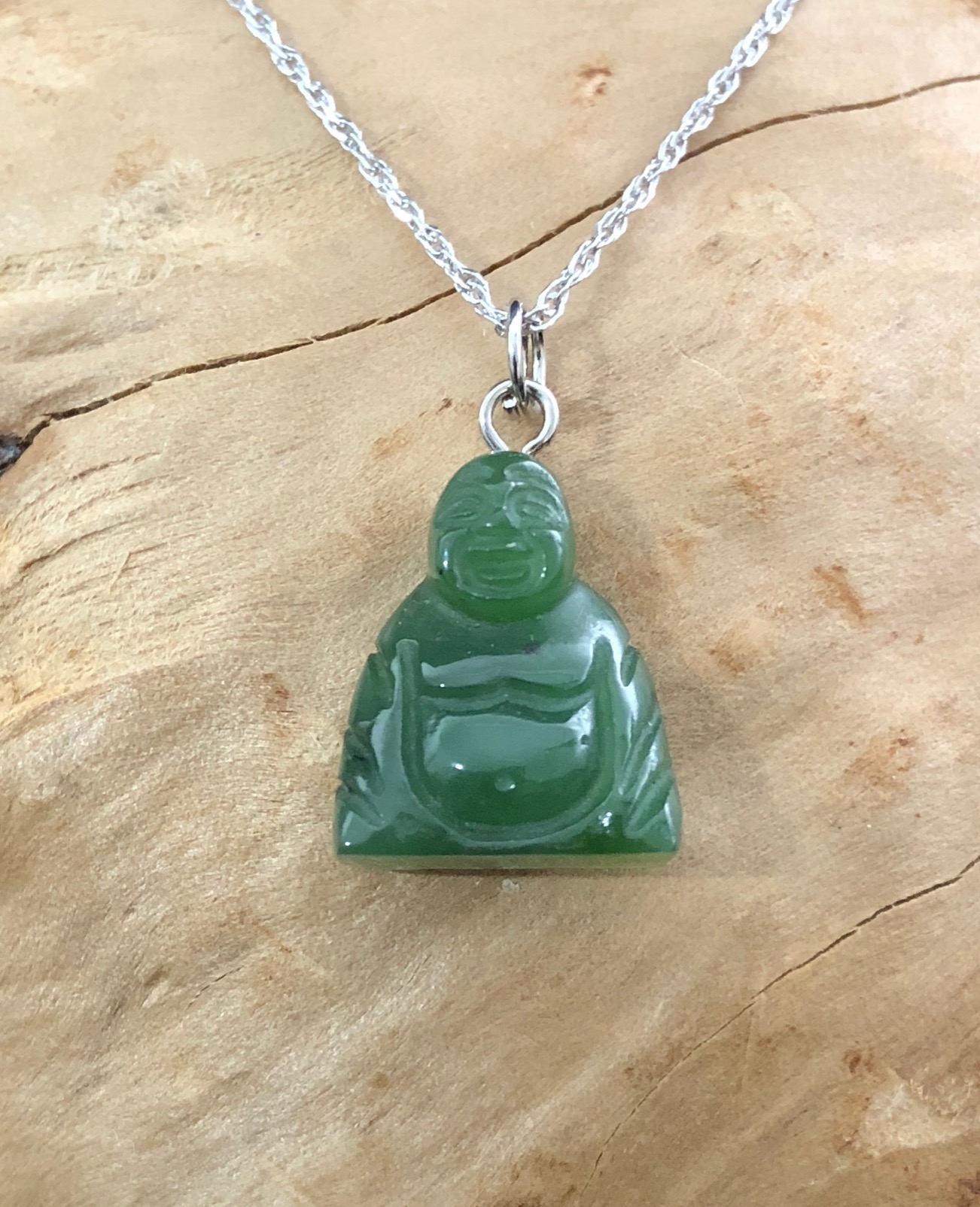 Figura decorativa a forma di buddha in pietra naturale