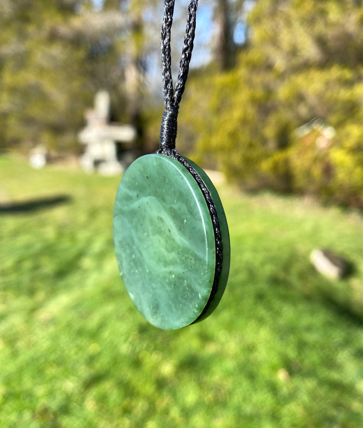 Canadian Nephrite Jade Pendant Jade Necklace Green Jade Etsy