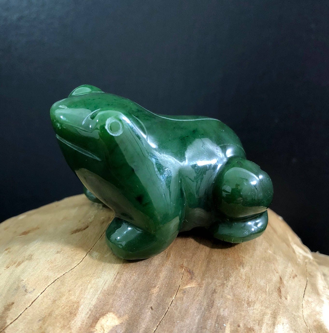 カナダ産ネフライト翡翠カエル - 複数サイズ - - Etsy 日本