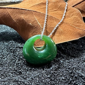 Canadian Nephrite Jade Purse Pendant, Jade Necklace, Natural Jade