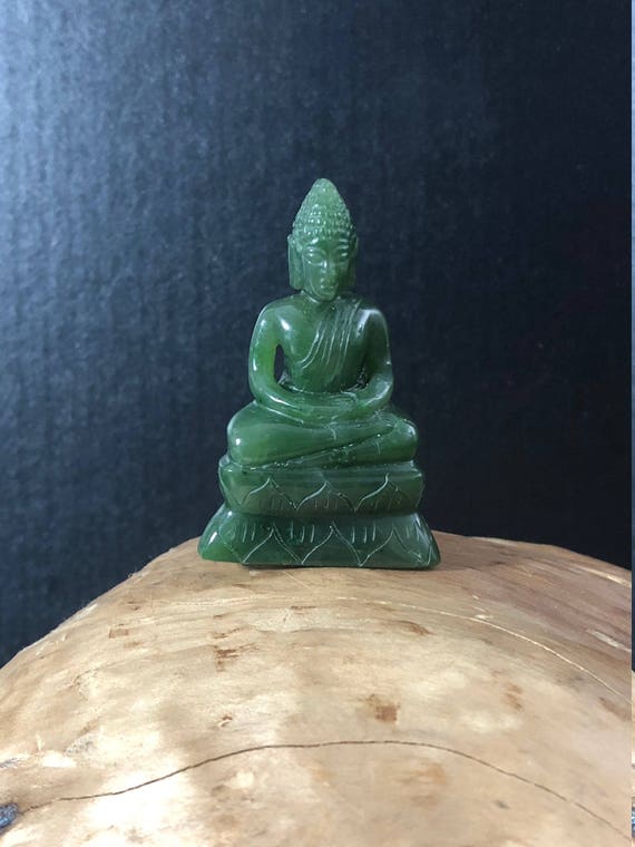 カナダ産翡翠タイ仏像彫刻 - 3サイズあり、翡翠彫刻、翡翠仏像 - Etsy 日本