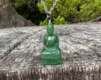 Canadian Nephrite Jade Thai Buddha Pendant