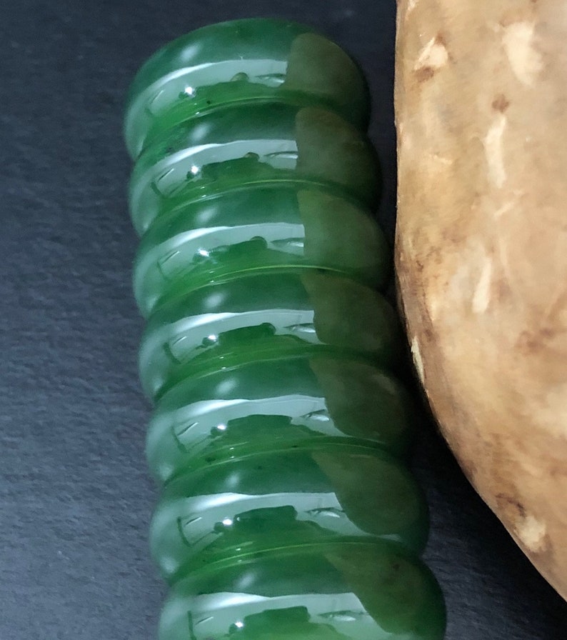 8MM Canadian Nephrite Jade Band Ring Band Natural Jade Etsy
