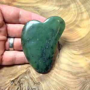 Canadian Nephrite Jade Gua Sha Facial Tool - Natural Jade