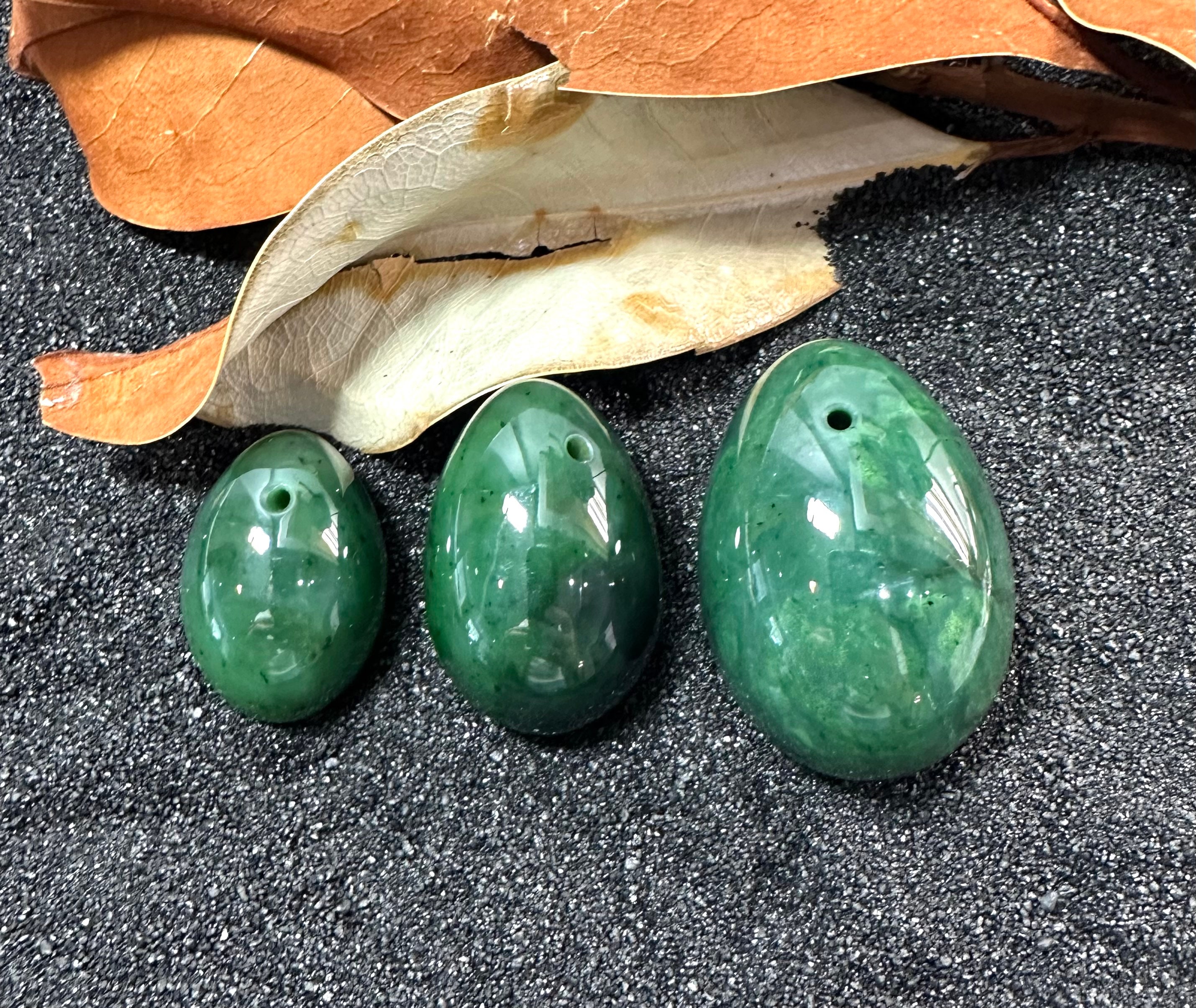 Canadian Nephrite Jade Yoni Egg With Holes - - Etsy