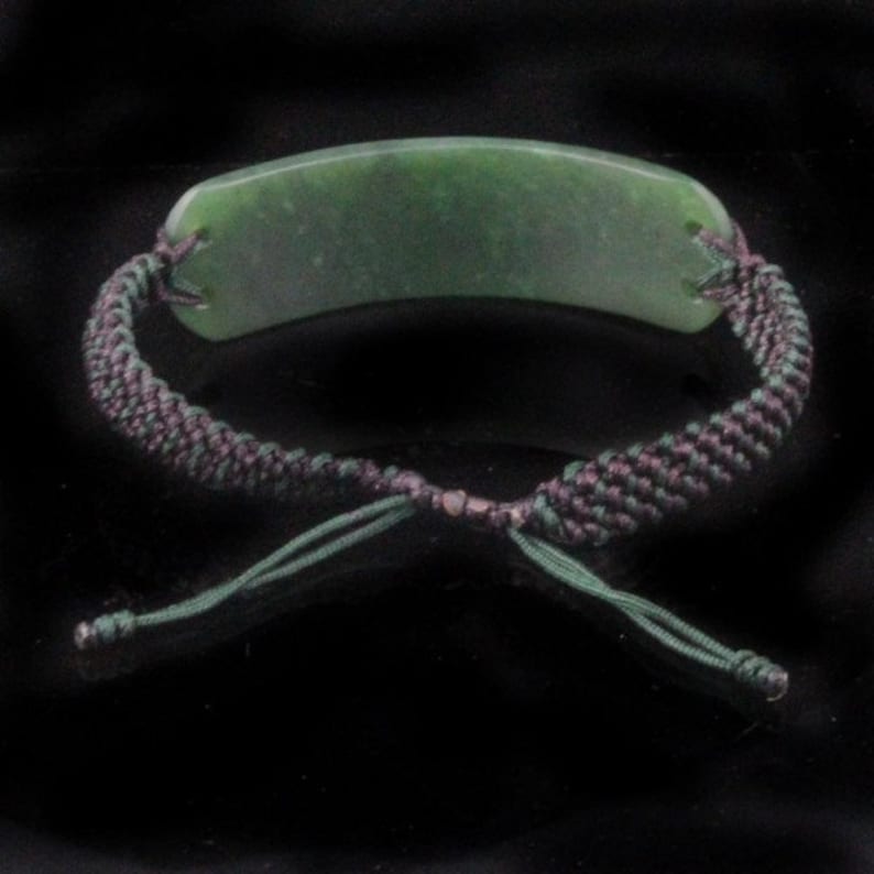 Canadian Jade Mens Matte Bracelet 1833-11w Nephrite Jade Green Jade Natural Jade image 4